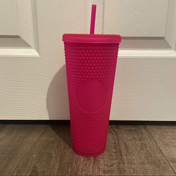 Starbucks Other - Starbucks Soft Touch Jelly Pink Venti Tumbler Cold Cup